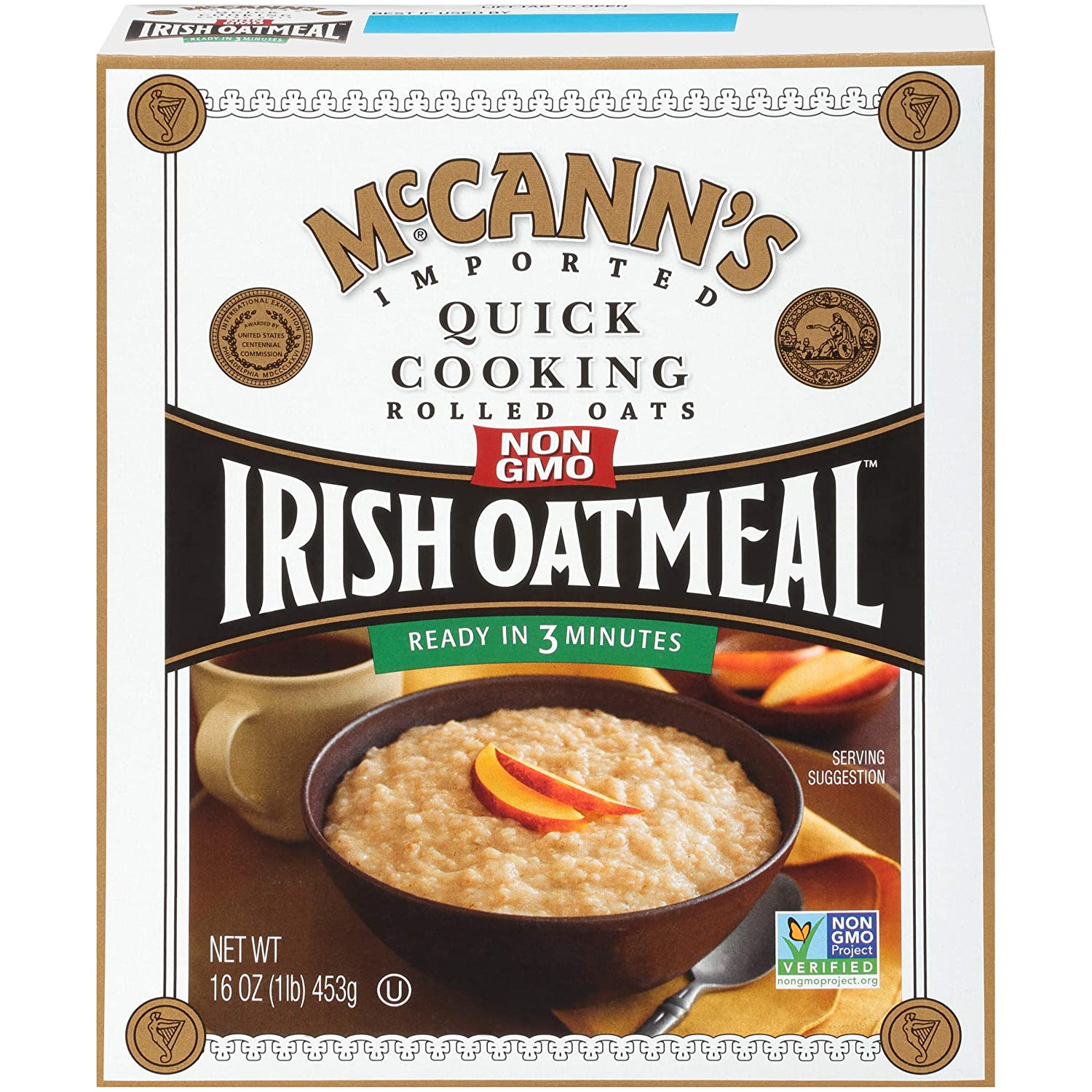 Mccann\'S Irish Oatmeal, Quick Cooking Rolled Oats, 16 Ounce