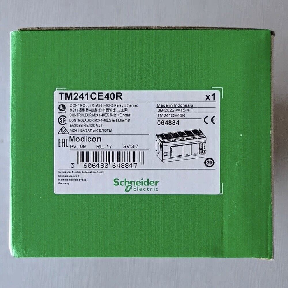 Schneider TM241CE40R IN STOCK ONE YEAR WARRANTY FAST DELIVERY 1PCS NIB