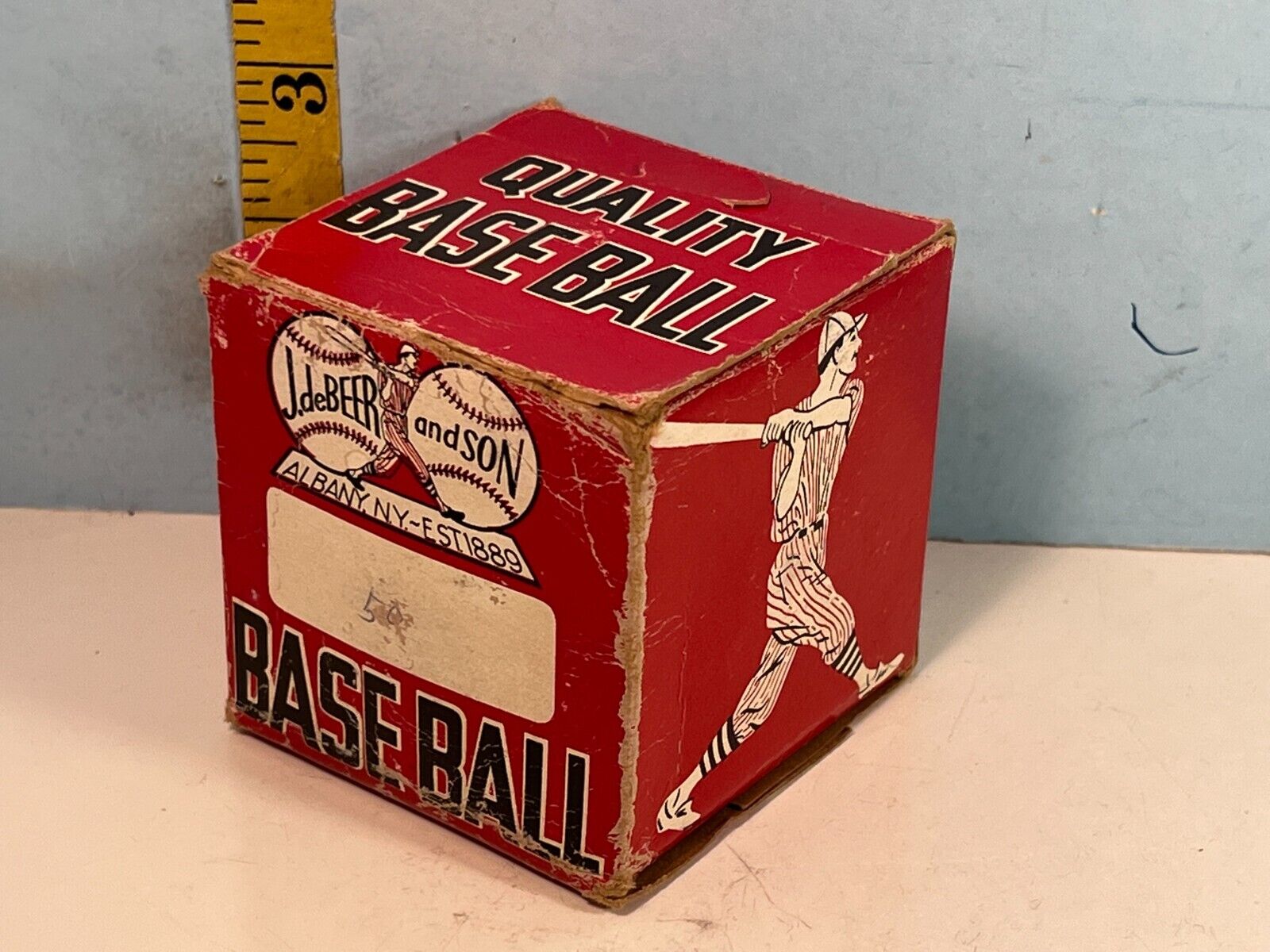1960\'s J. deBeer & Son Official League Model Baseball Empty Box