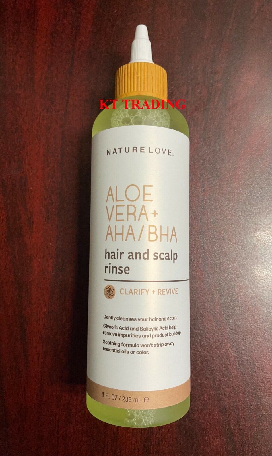 NATURE LOVE ~ ALOE VERA + AHA BHA-Infused Hair & Scalp Rinse CLARIFY + REVIVE