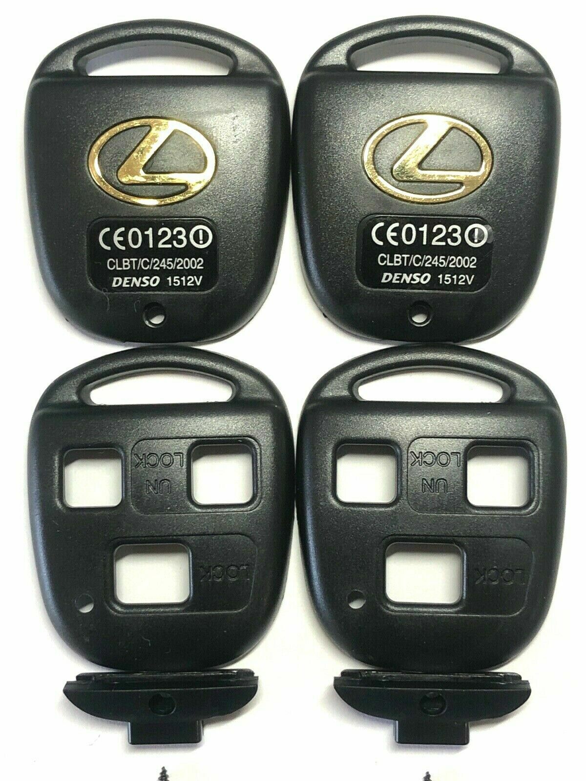 2 Replacement Remote Key Fob Shell Pad Case for 2004 2005 2006 Lexus ES330