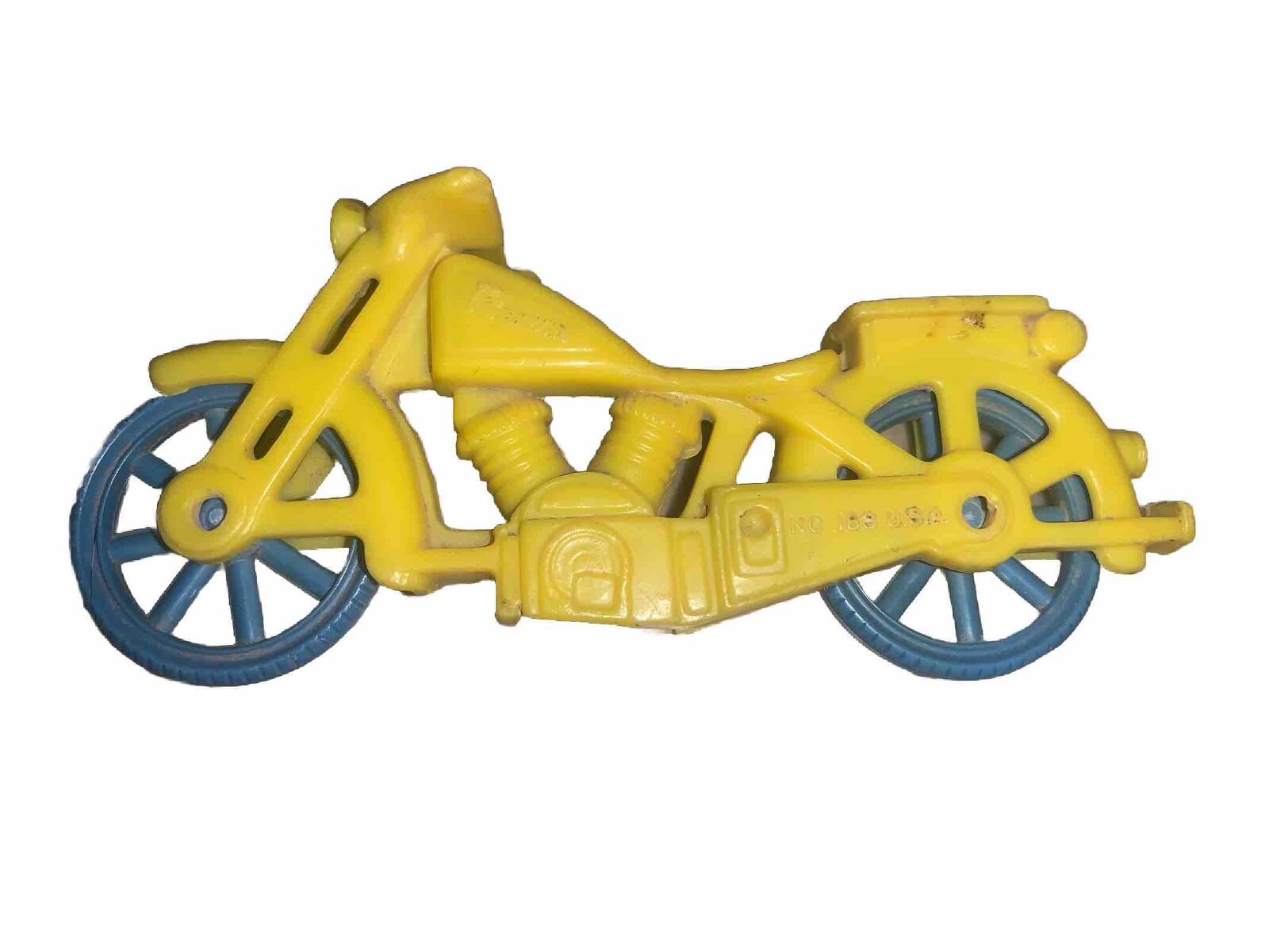 Renwal No. 189 Motorcycle With Rider - Vintage 1950s Yellow