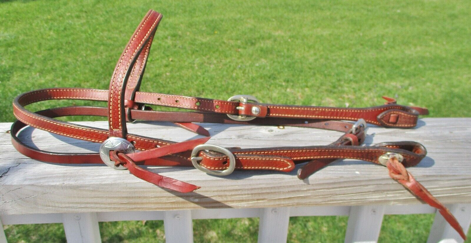 Weaver Leather GOOD Quality Leather Browband Headstall Trail-Training-All Around