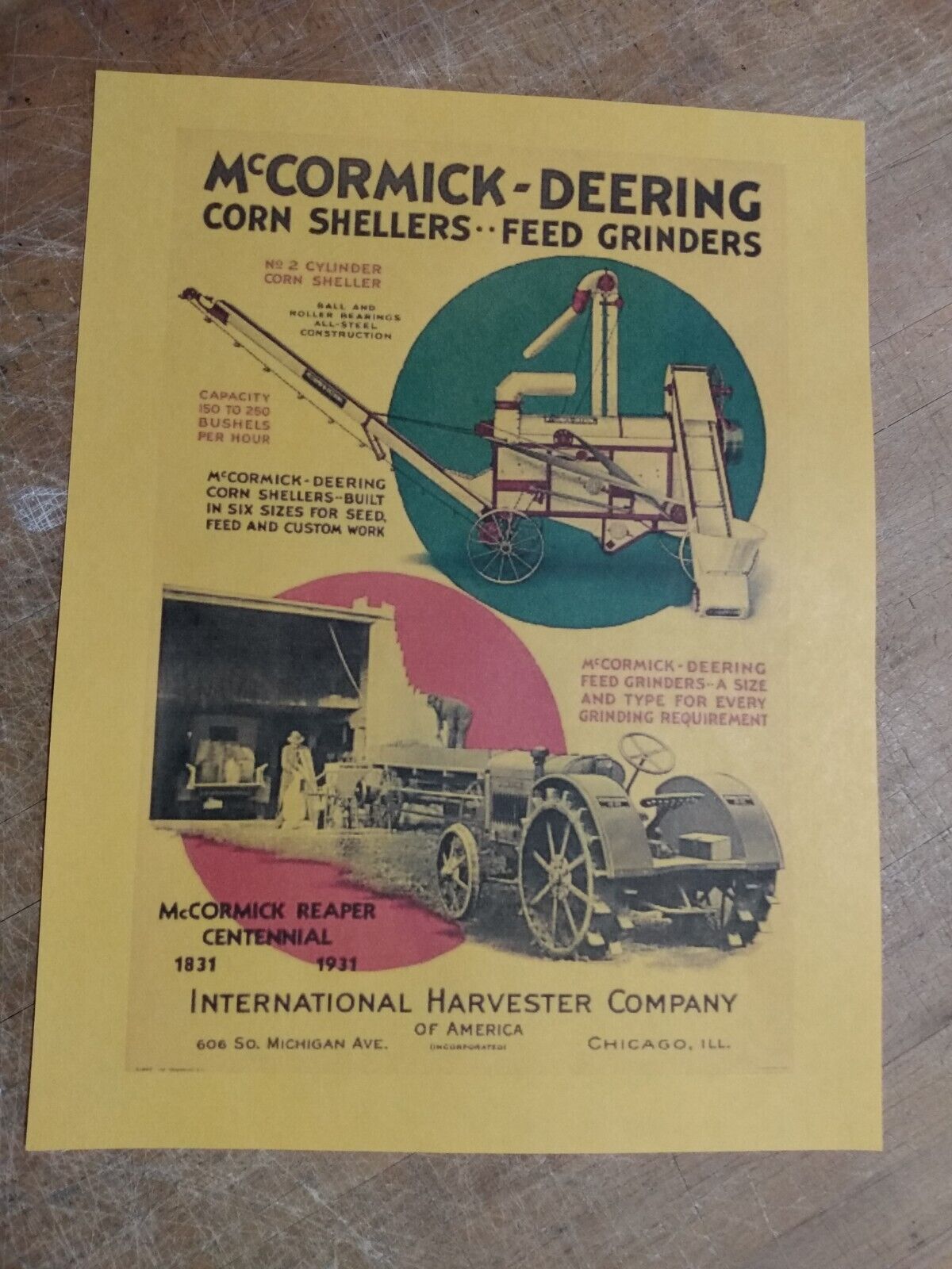 McCormick Deering Advertising  Farm Advertising 