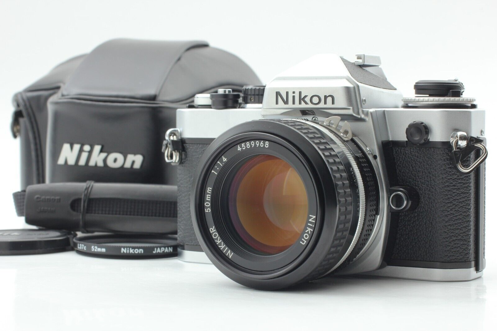 [Top MINT] Nikon FE Silver 35mm SLR Film Camera Ai Nikkor 50mm f/1.4 Lens JAPAN