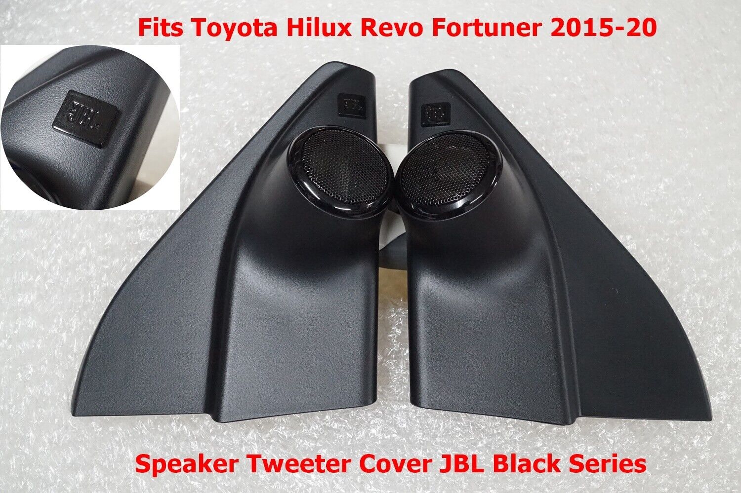 BLACK JBL TWEETER COVER SPEAKERS FOR TOYOTA NEW FORTUNER 2015-20