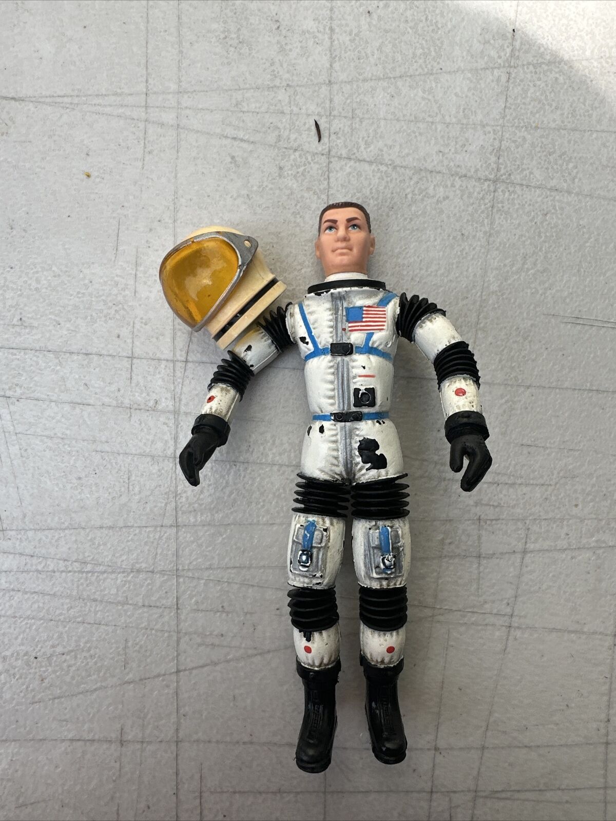 Mattel 1966 Major Matt Mason Man in Space Figure Mint w/ Helmet No Broken Wires