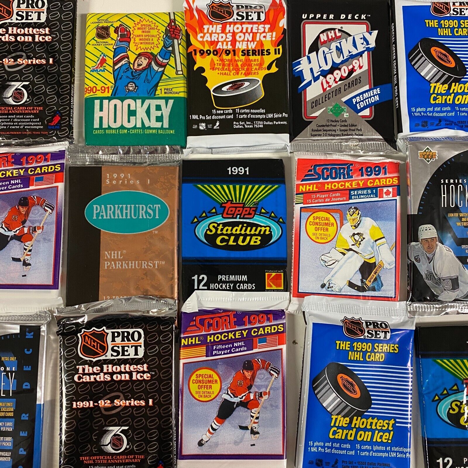 100 Vintage Hockey NHL Cards In Factory Sealed Packs Unopened Pack Lot Gretzky