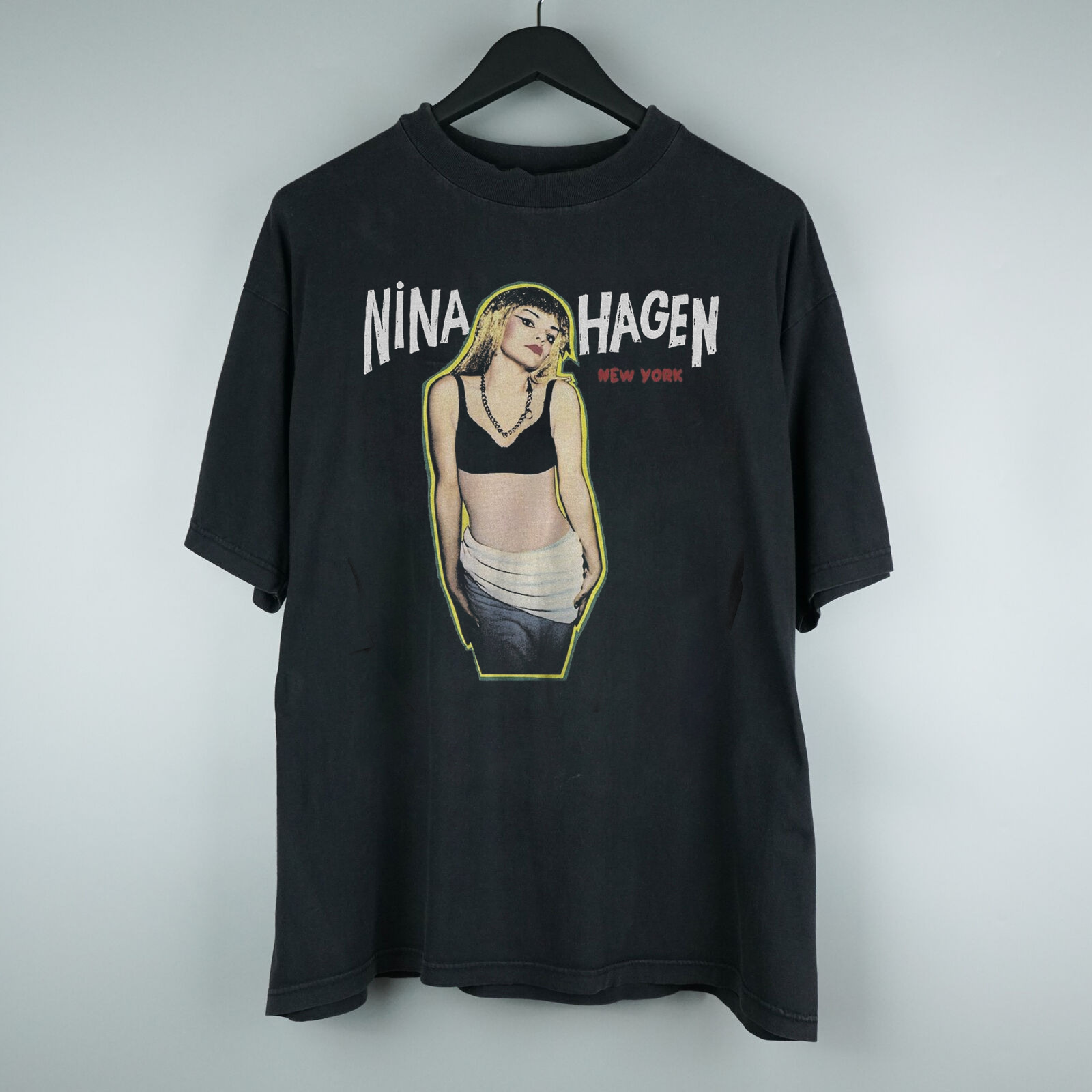 Vintage Nina Hagen Men T-shirt Black Unisex Tee All sizes S to 345Xl GC1527