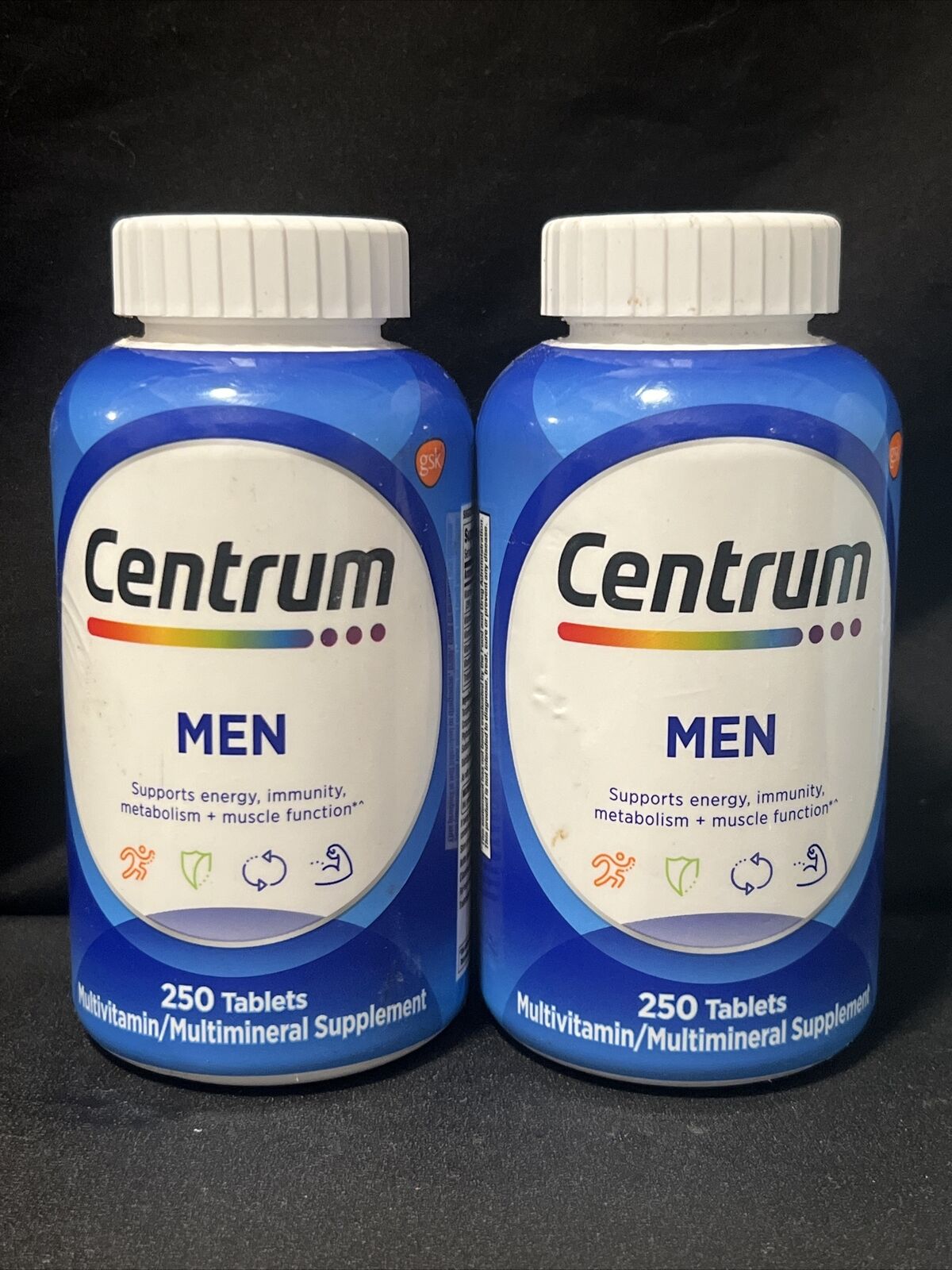 2x Centrum Multivitamin Tablets for Men 250-Count