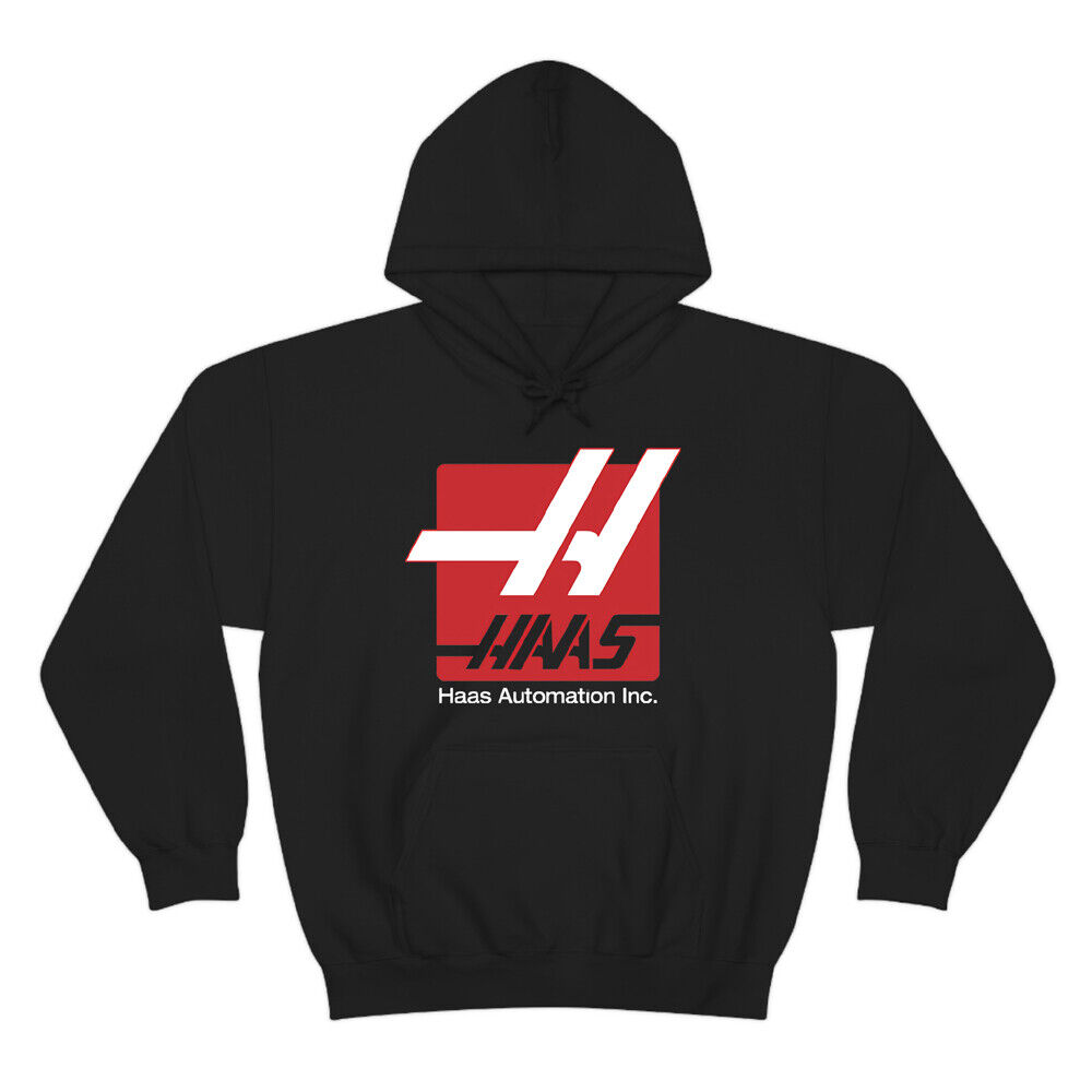 HAAS Automation Machine Men\'s Black Hoodie Size S to 3XL