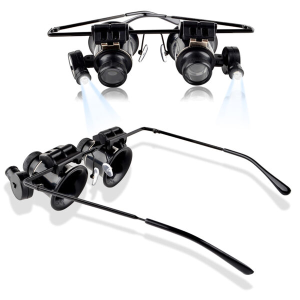 20x Jewelers Magnifier Magnifying Glasses Eyeglasses for Gold Diamond Jewelry