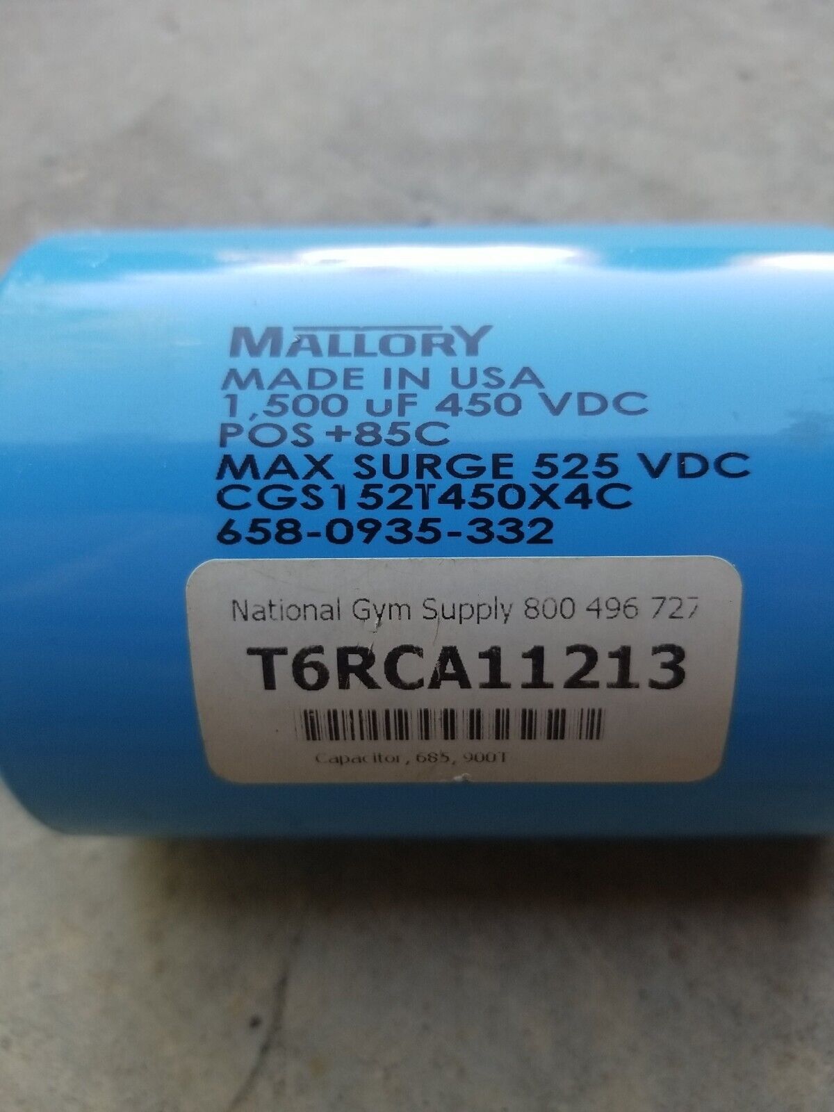Mallory Cgs152T450X4C 1500 Uf 450 Vdc Capacitor