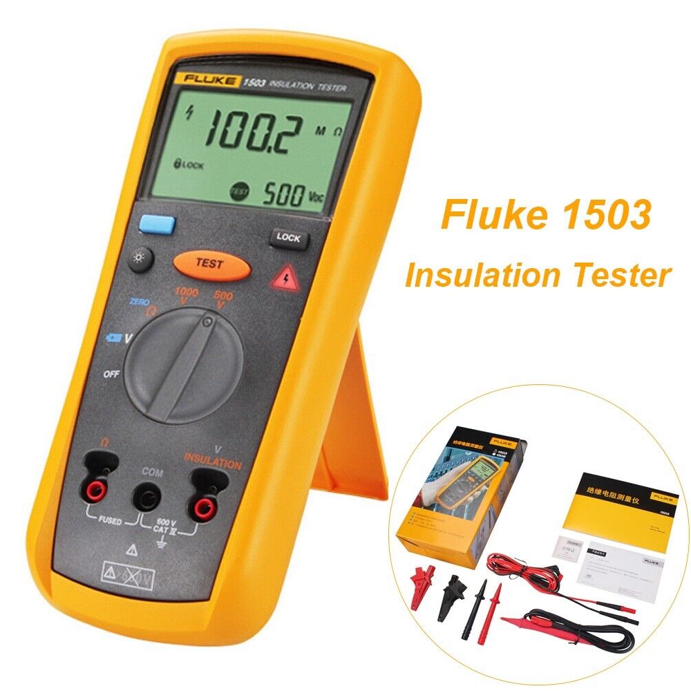 Fluke 1503 Digital Insulation Resistance Tester F1530 Megger Meter Megohmmeter