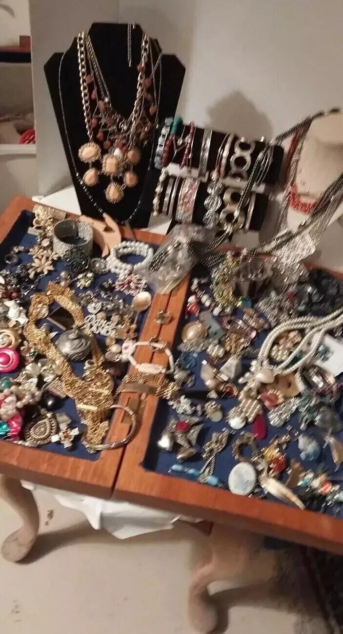 Mostly Vintage Estate Jewery Lot Old and Some Unique Pieces 7.10 Lbs