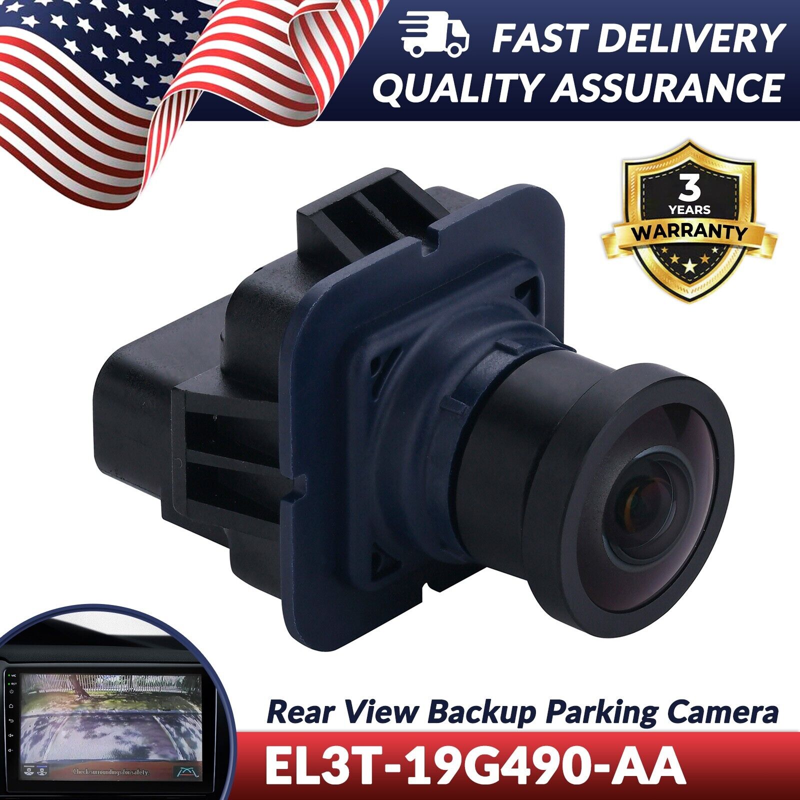 EL3T19G490AA For 2012-2014 Ford F-150 Rear View Backup Parking Reverse Camera