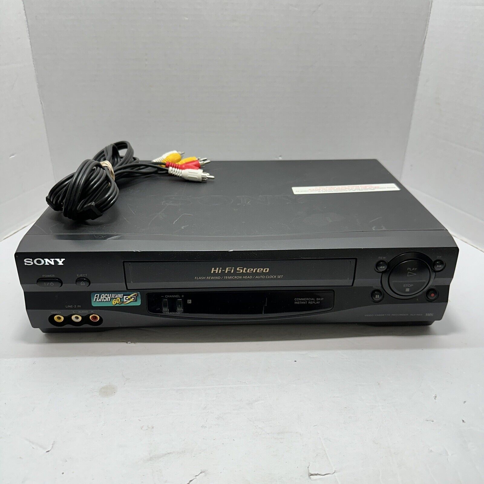Sony VCR SLV-N55 Hi-Fi Stereo 4-Head Flash VCR VHS Player Recorder *No Remote*