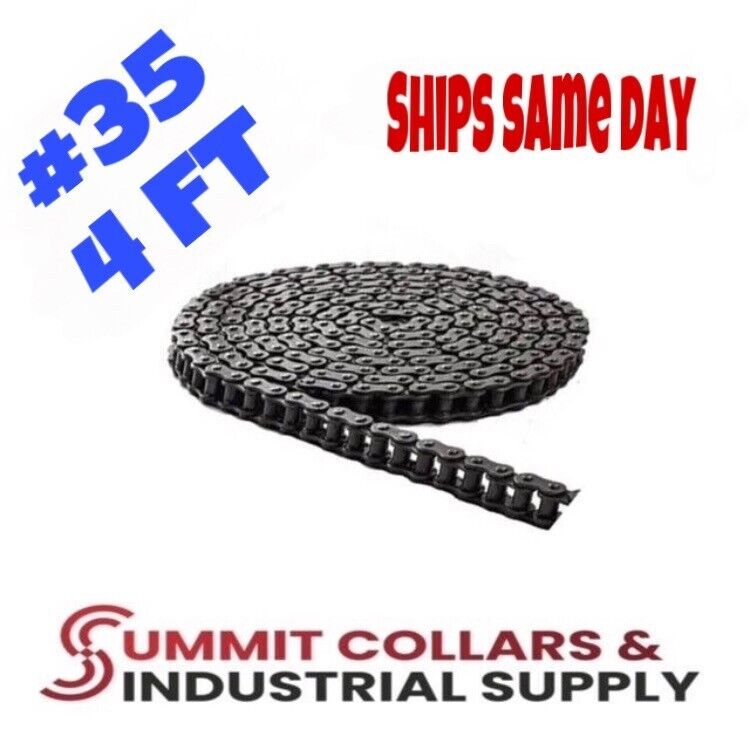 #35 Roller Chain x 4 feet + Free Connecting Link + Same Day Shipping