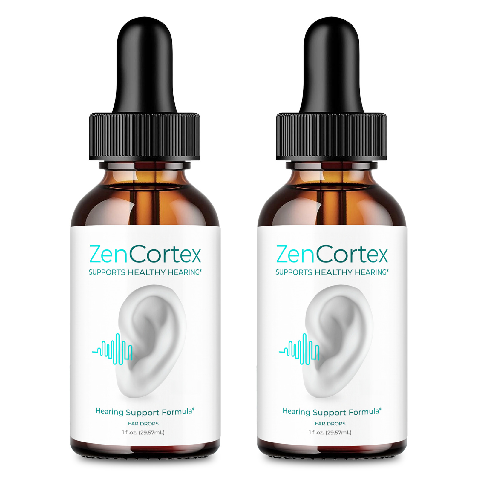 (2 Pack) ZenCortex Drops for Tinnitus, Relief for Ringing Ears Drops (2 Bottles)