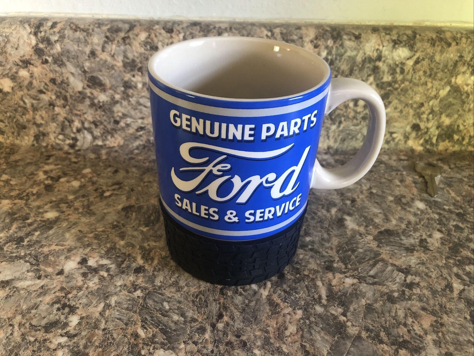 Vintage Ford Genuine Parts Sales & Service Automobiles Tire Coffee Tea Desk Mug