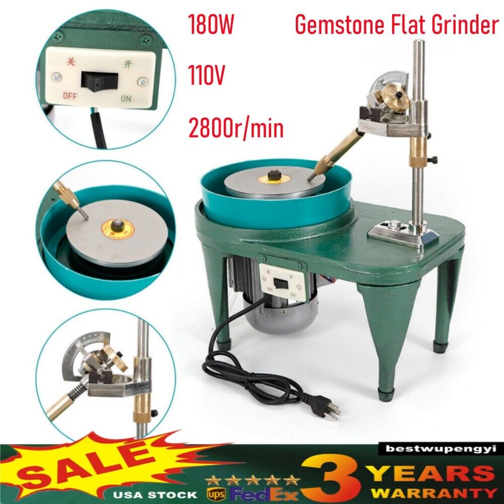 Gem Faceting Machine 2800RPM Gemstone Grinding Jewelry Lapidary Cutting Polisher