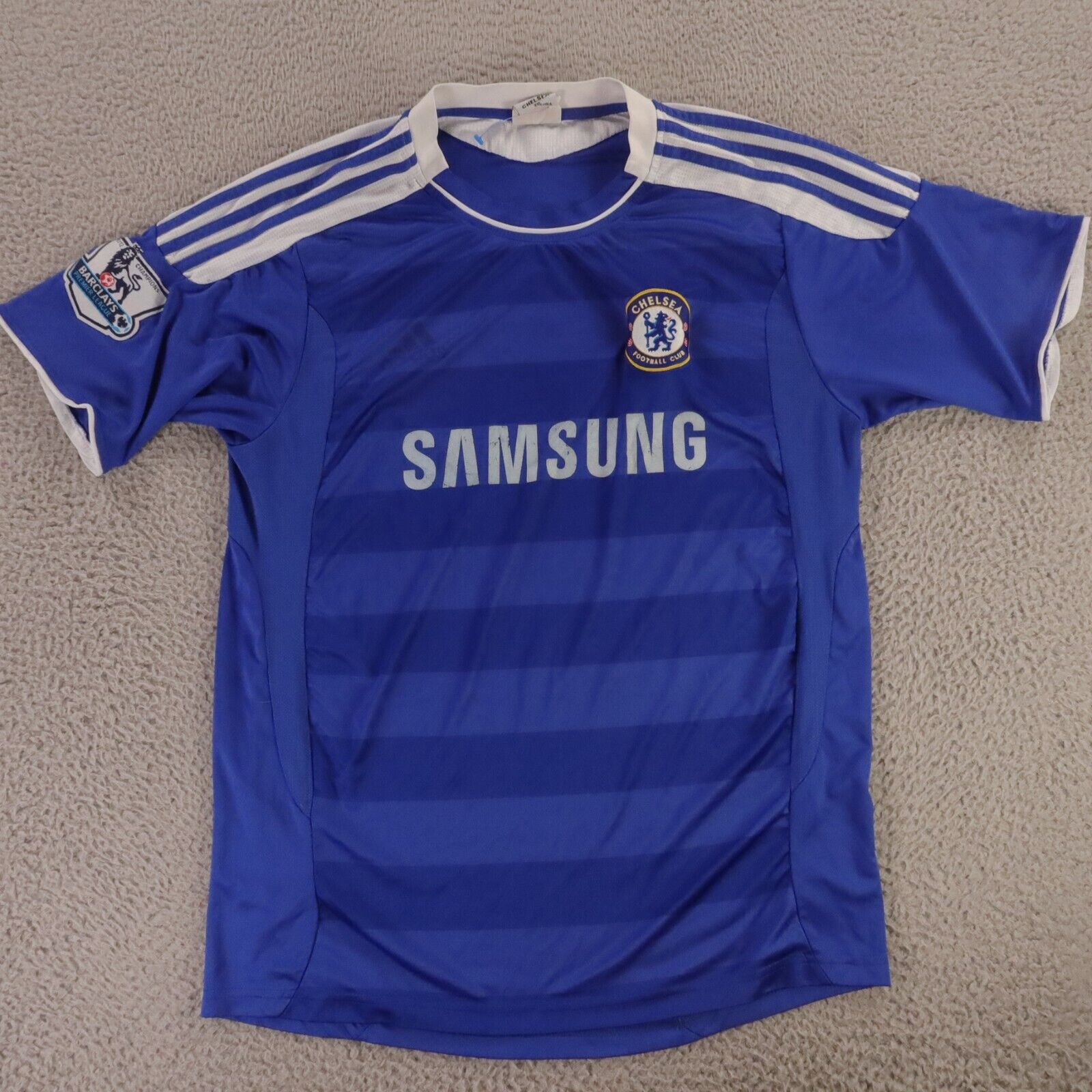 Didier Drogba Chelsea FC Jersey Small Blue 2011/2012 Champions Premier Adidas