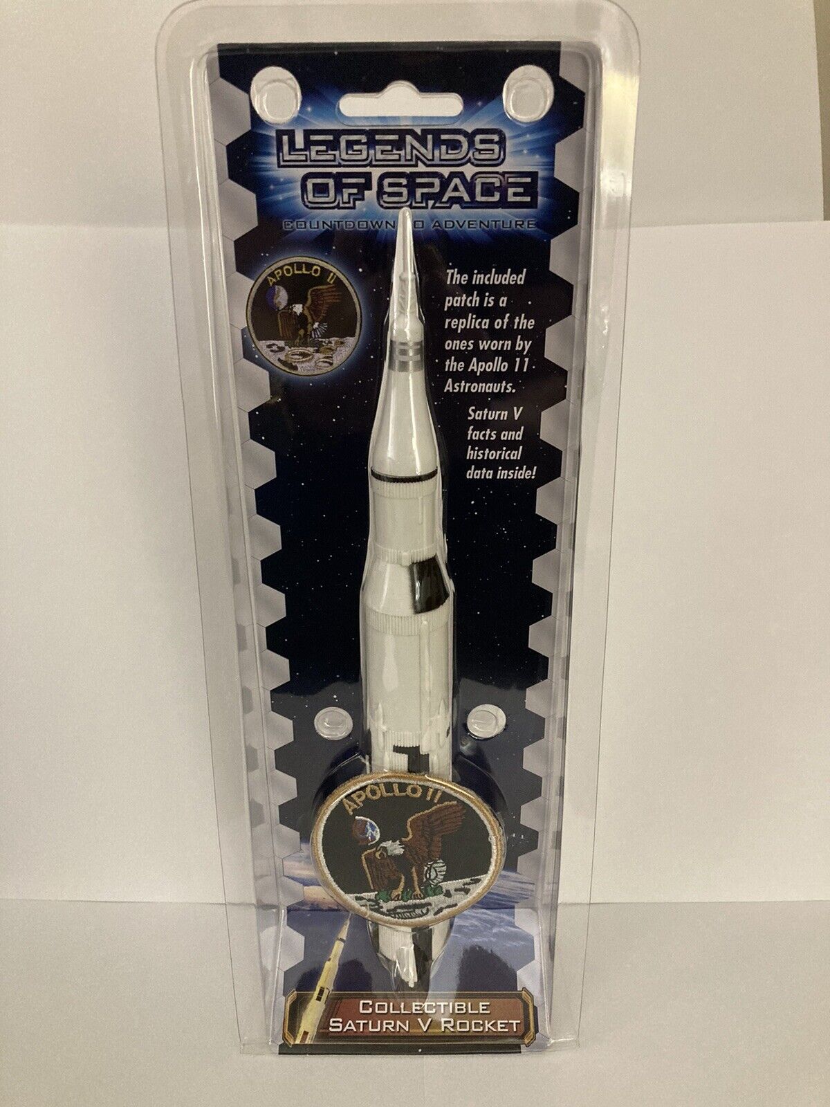 ECHO TOYS LEGENDS of SPACE Collectable Saturn V Apollo Moon Rocket, NEW