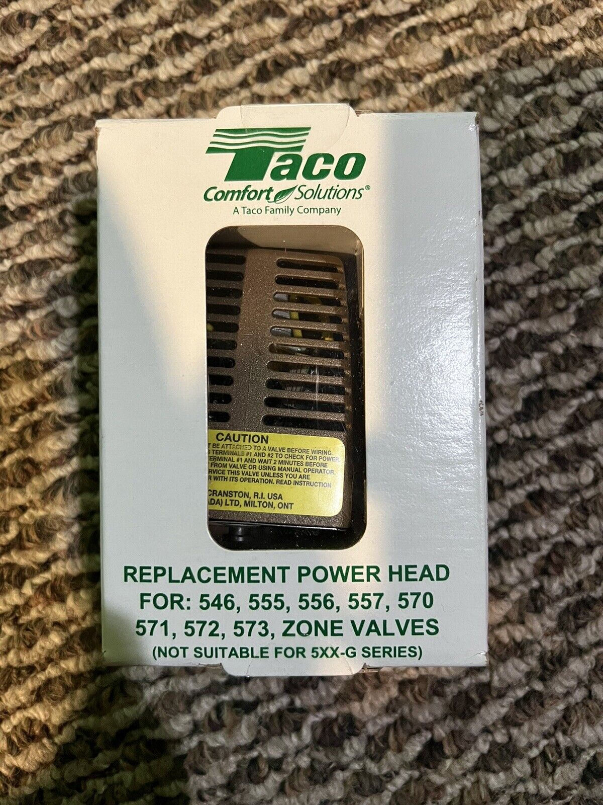  TACO  REPLACEMENT POWER HEAD UNIT MODEL # 555-050RP NEW Fast  