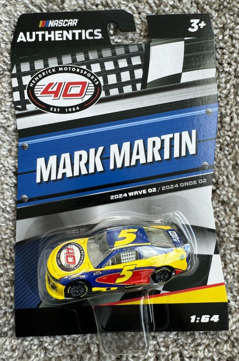 #5 Mark Martin HENDRICK MOTORSPORTS 40TH 2024 Wave 2 NASCAR Authentics 1:64 NEW