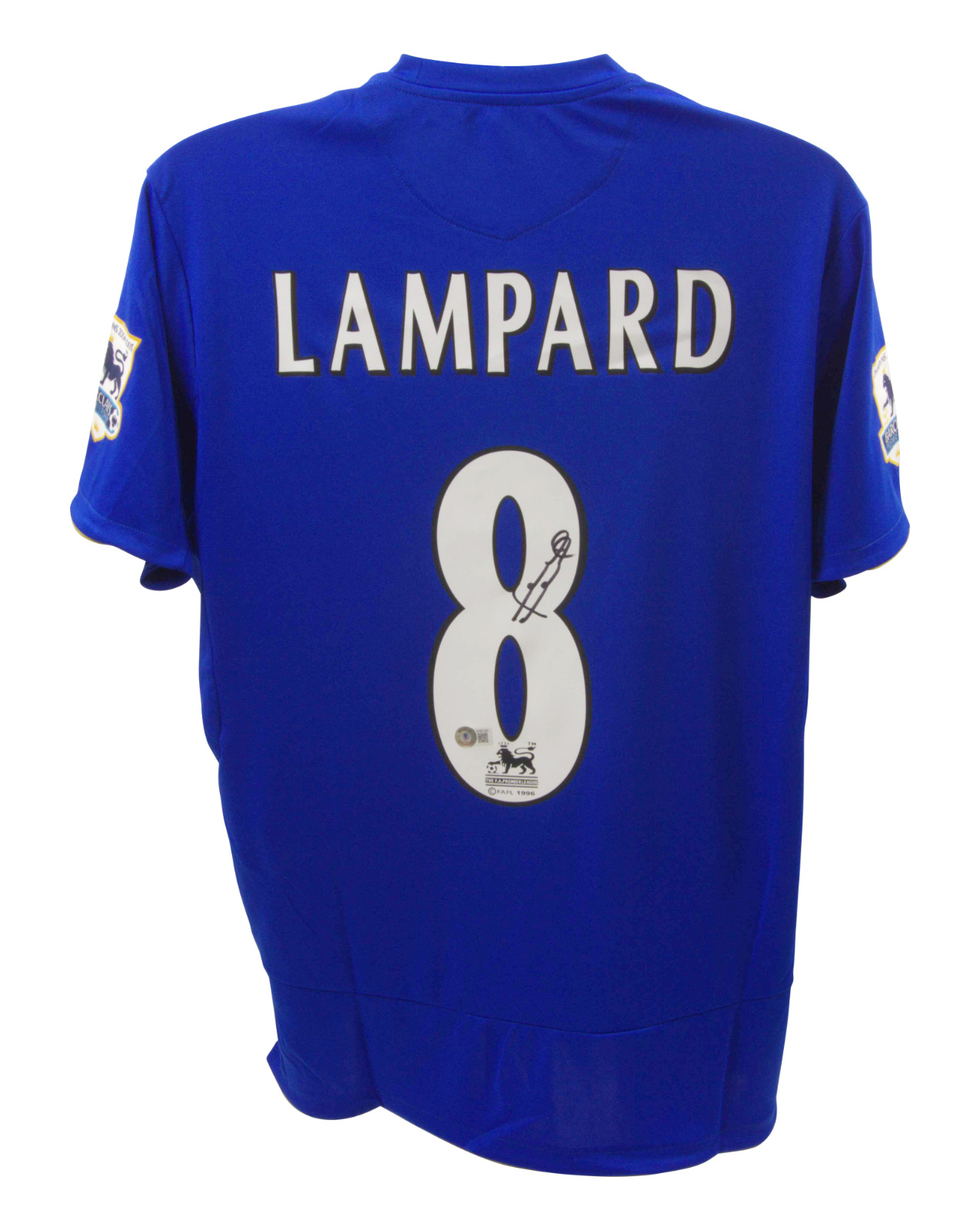 Frank Lampard Signed Chelsea Home Soccer Jersey #8 - Beckett COA