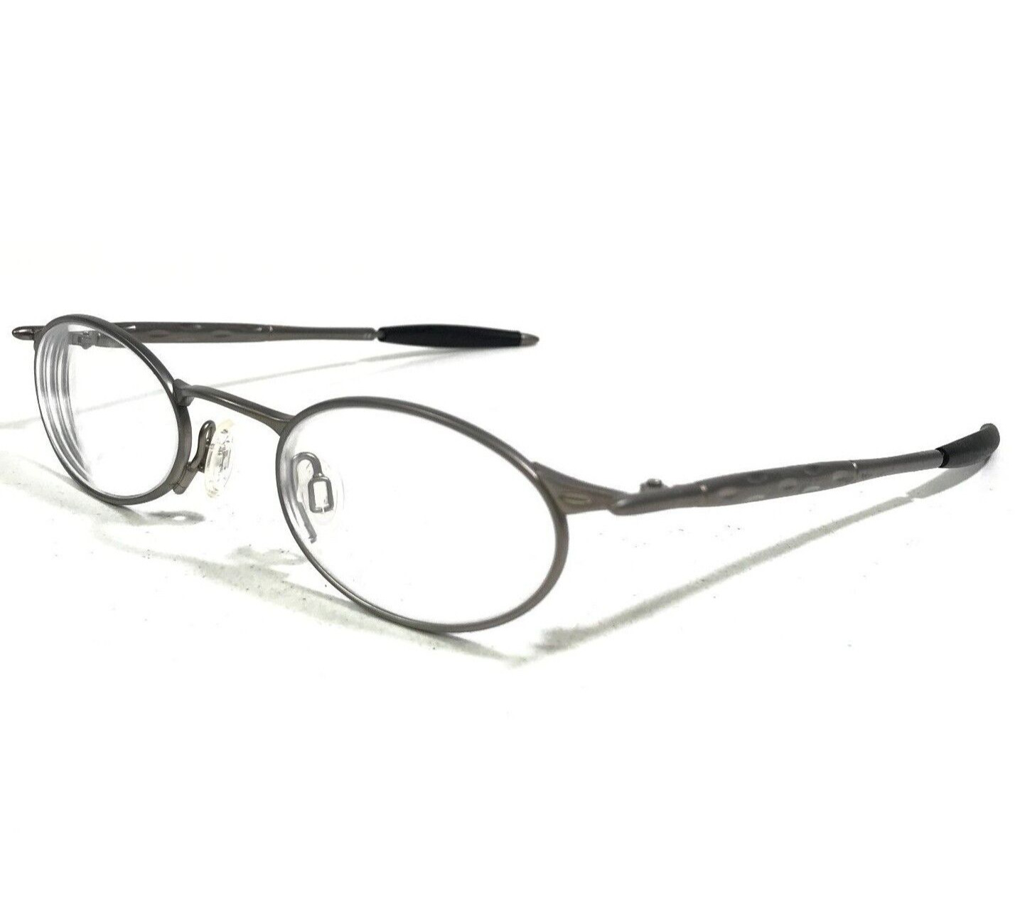 Vintage Oakley Michael Jordan OO Eyeglasses Frames Matte Silver Oval 46-22-133
