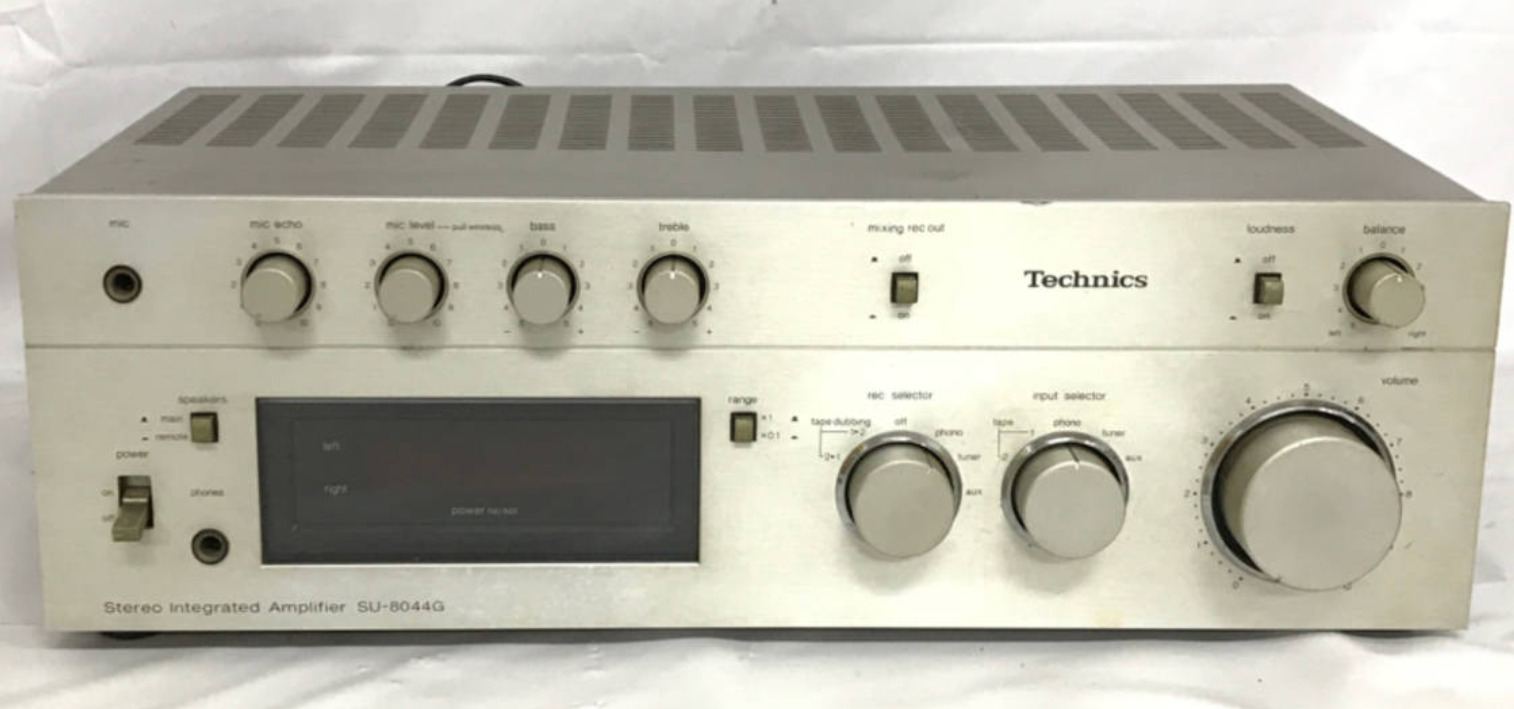 Technics Integrated Amplifier SU-8044G Stereo Amp Tuner JUNK 1980s Vintage Rare