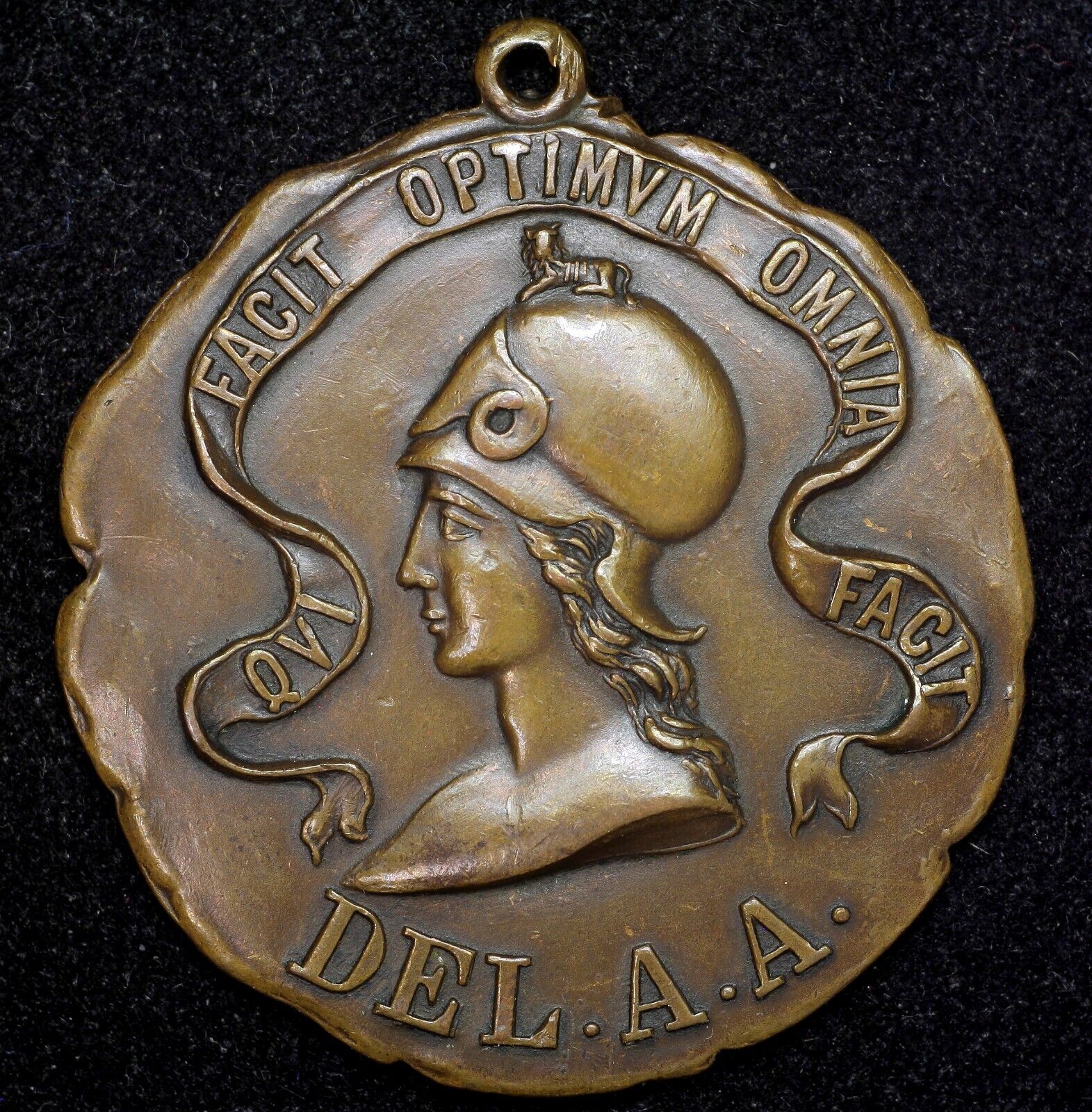 Early Delaware Athletic Association Award Medal Relay Race J. K. Davison 32mm
