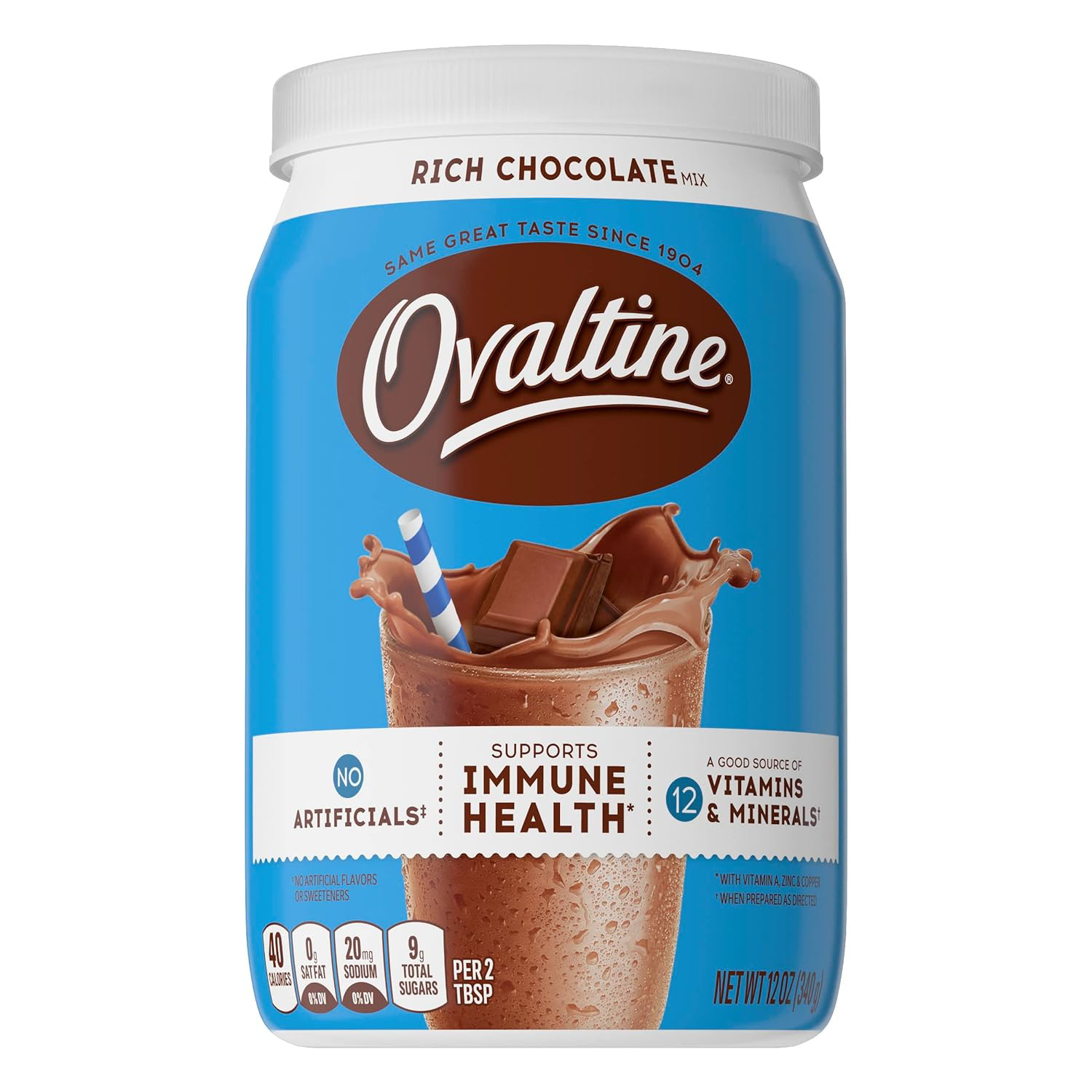 Ovaltine Rich Chocolate - 12 oz Pack of 6