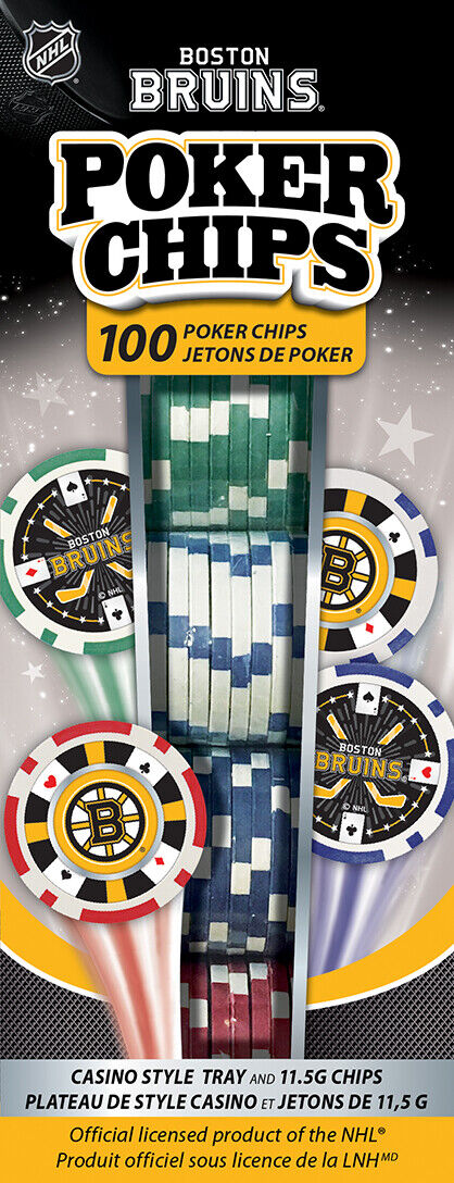 MasterPieces - Boston Bruins - NHL Poker Chip Set - 100 Piece
