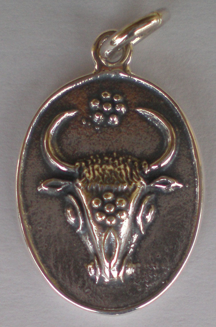 Minoan Bull Sterling Silver Pendant Knossos Palace