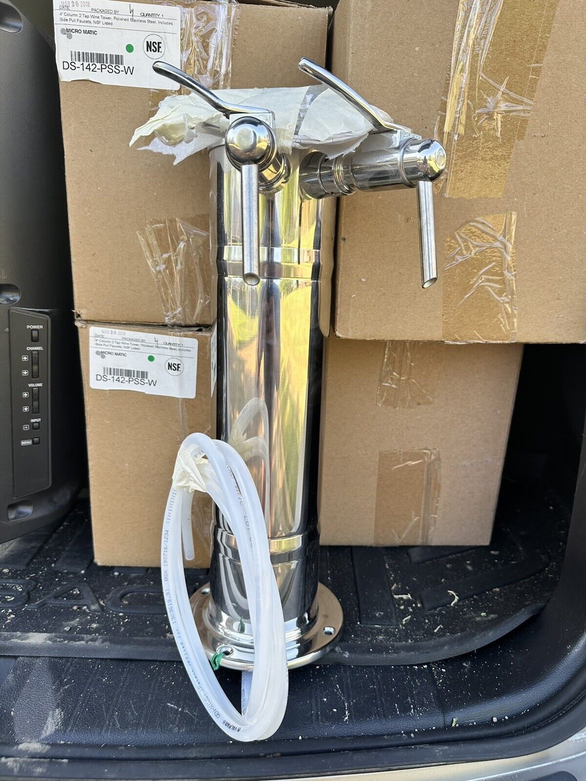 ***4 Individual  @ $200 Each Micro Matic Wine 2 Taps 4” Polished Stainless Steel
