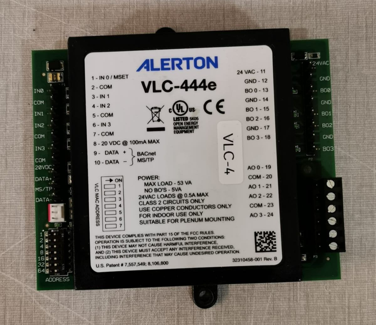 Alerton® BACtalk® VLC-444e Programmable Logic Controller