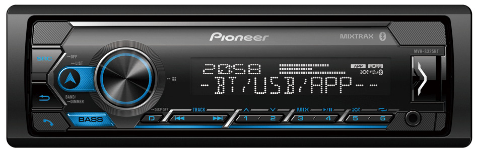 PIONEER MVH-S325BT Built-in Bluetooth MIXTRAX USB Auxiliary Pandora Car Stereo