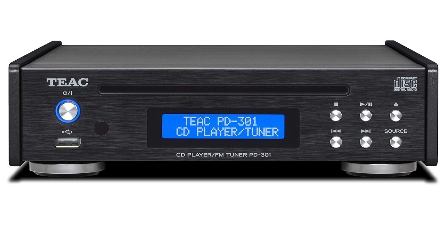 Teac PD-301-X/B CD Player Wide FM Tuner USB AC100V Black Brand  NEW