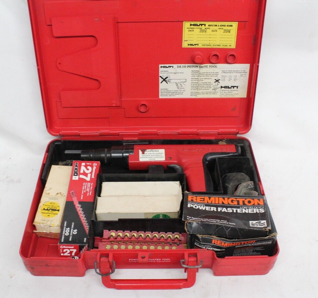 Hilti DX-350 Powder Actuated Fastening Systems Nail Gun & Accessories Os