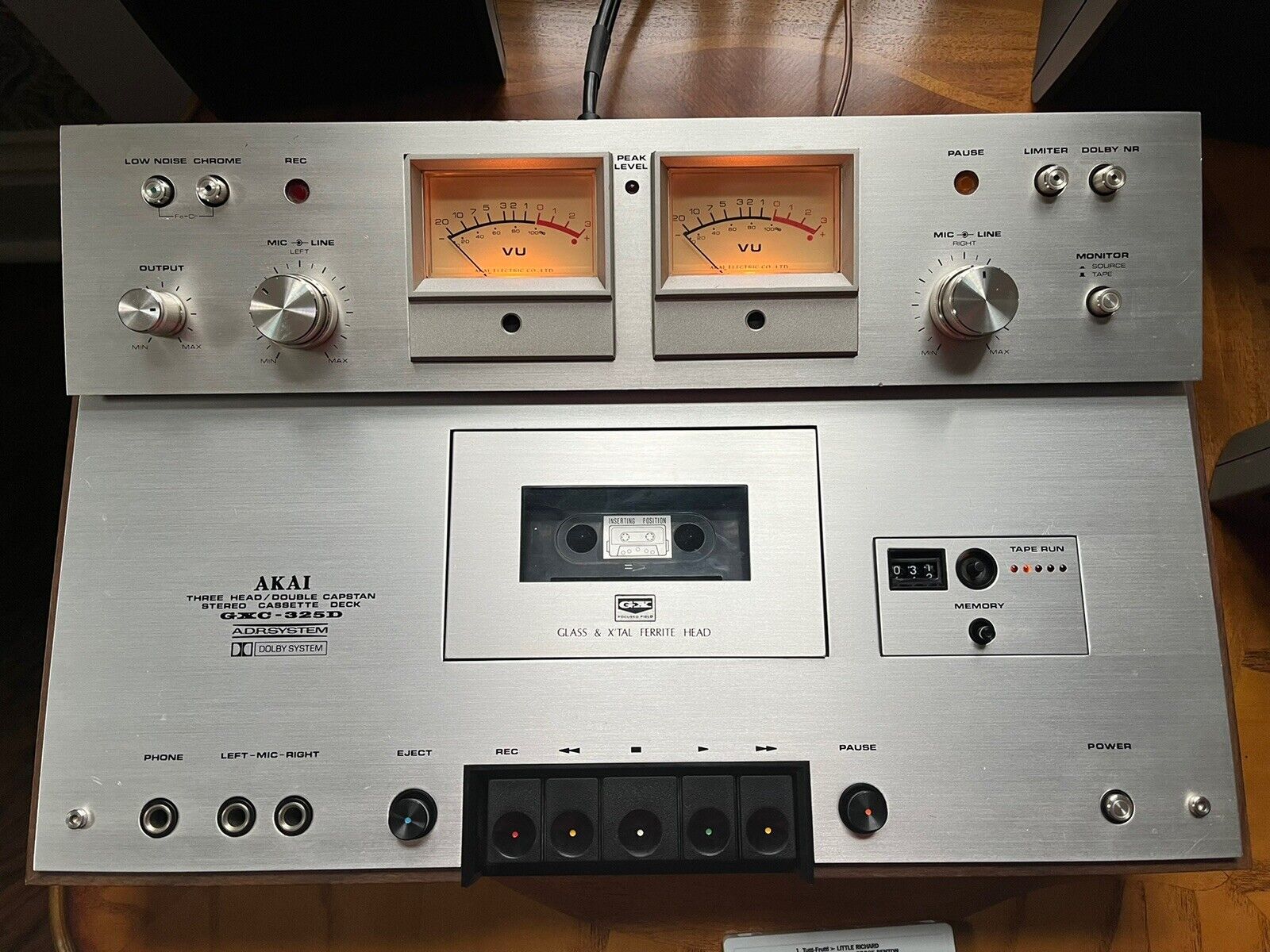 Vintage Akai GXC-325D Cassette Deck  3-Head looks & sounds great