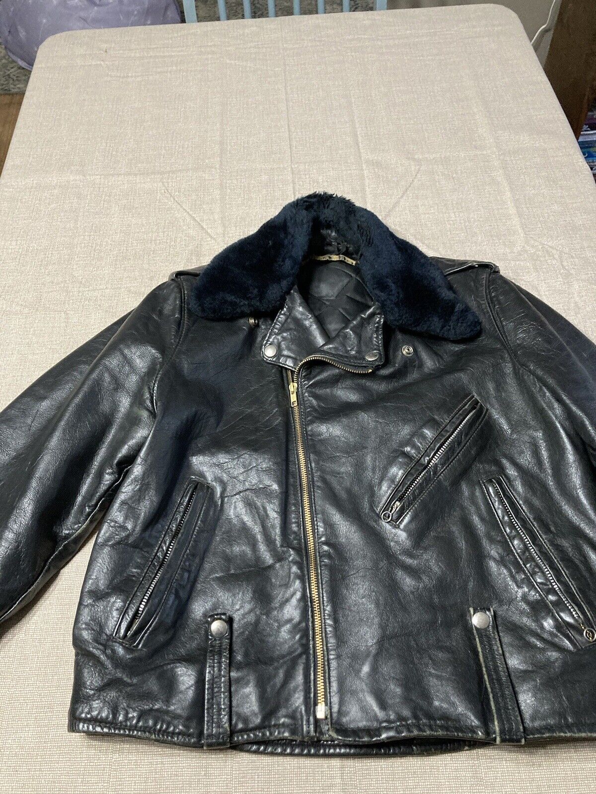 vintage amf harley davidson leather jacket