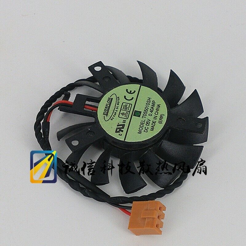 Qty:1pc graphics card fan T055010SH 5V 0.40A 45mm 27*35*35MM