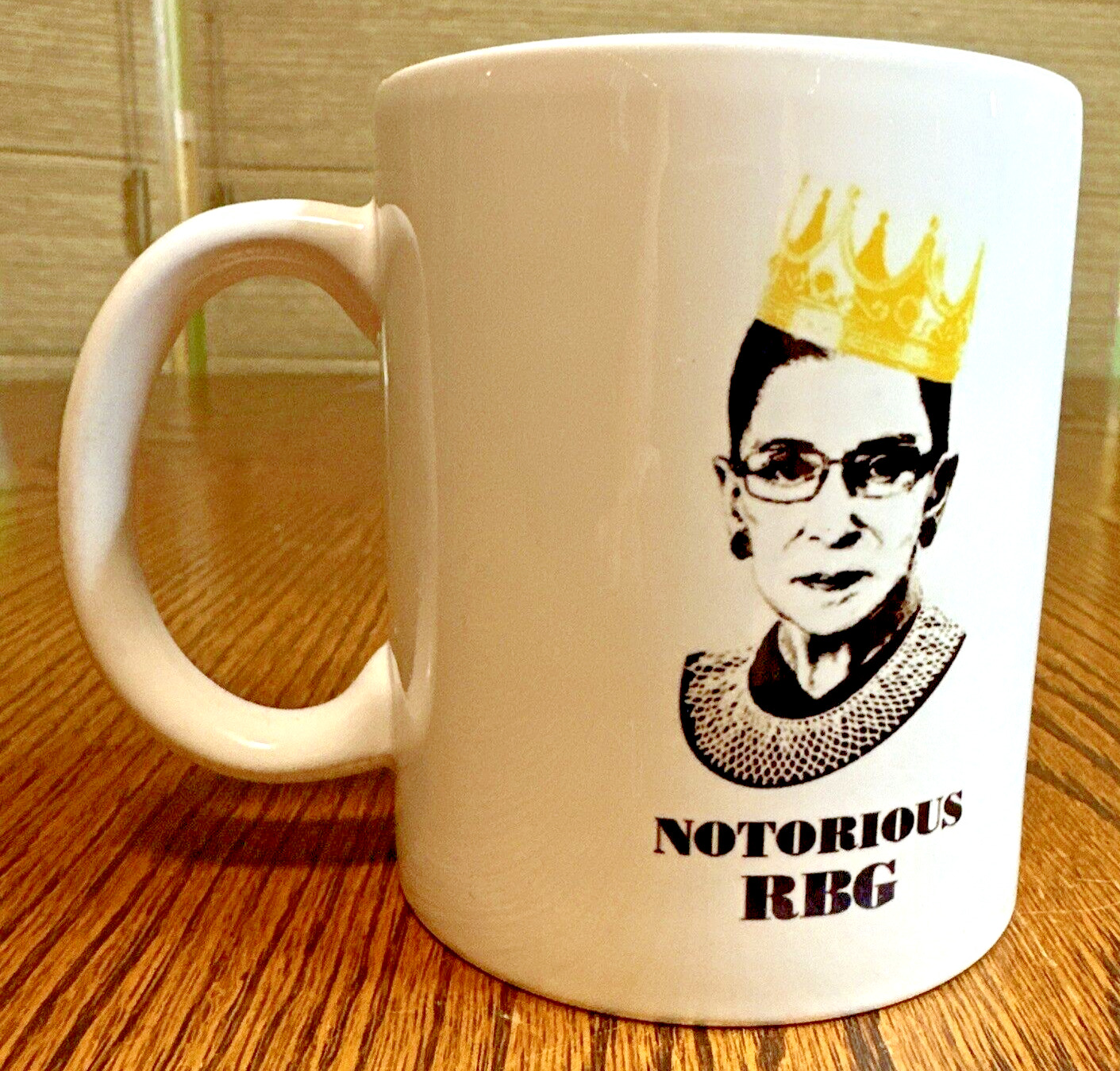 “Notorious RBG” Ruth Bader Ginsburg Double-Sided Pic Ceramic Coffee Mug Tea Cup