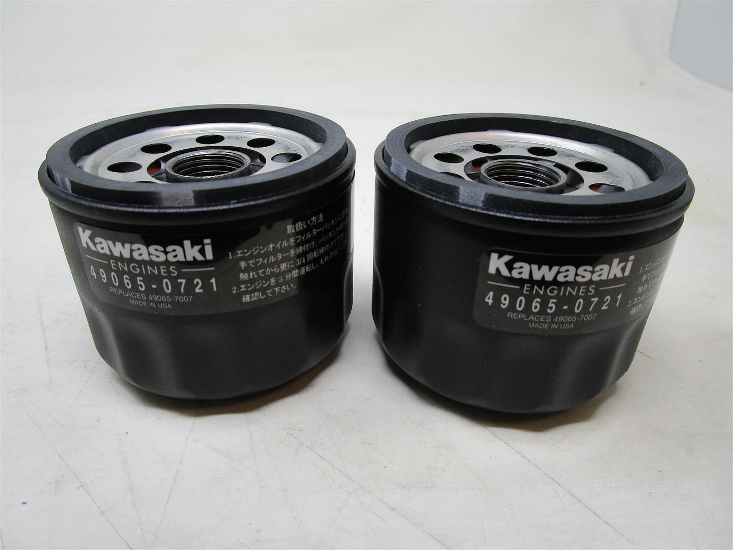 2 Genuine  Kawasaki 49065-0721  Oil Filters Ariens 21548100  John Deere AM119567