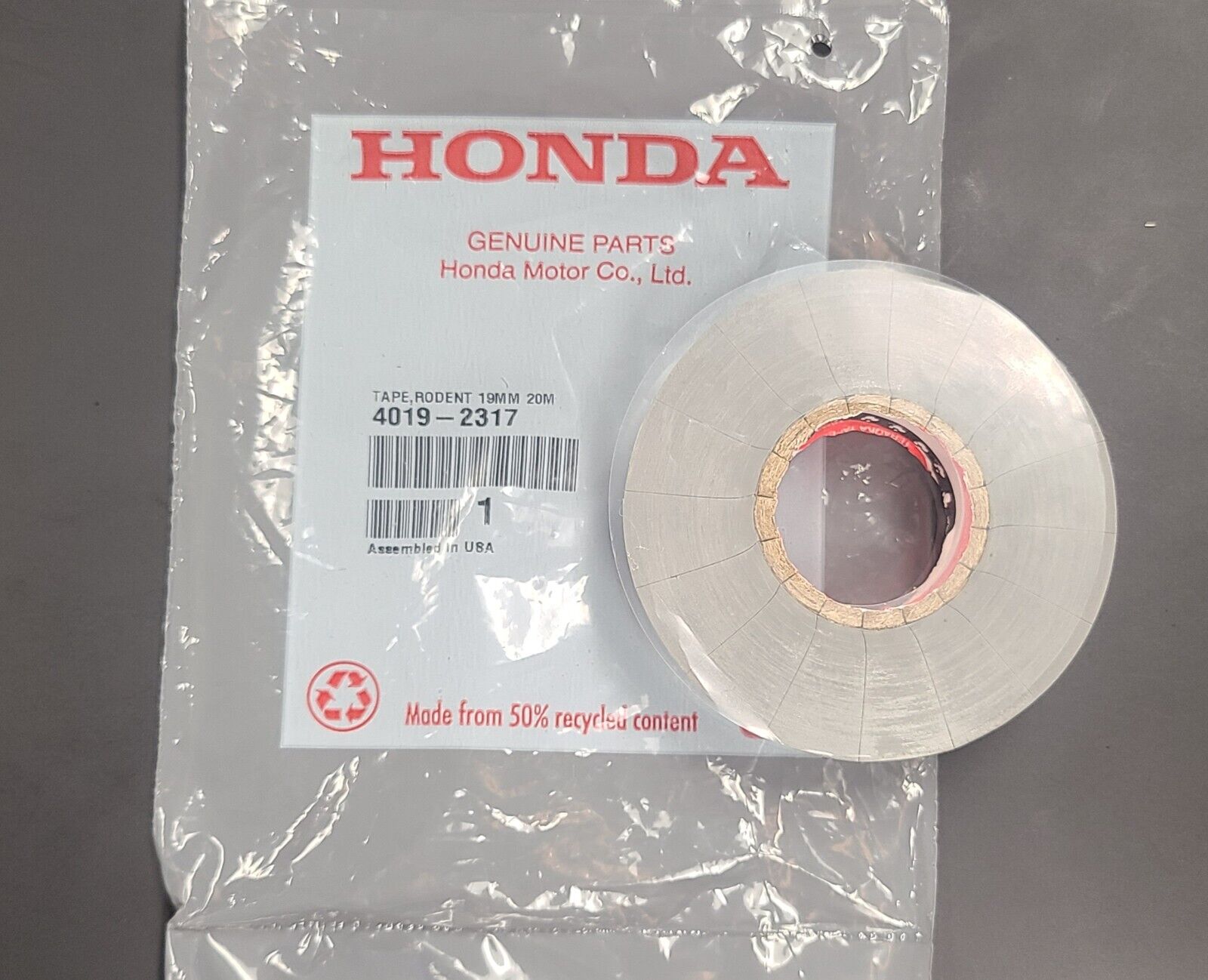 Genuine Oem Acura Honda Rodent Proof Electrical Tape 4019-2317