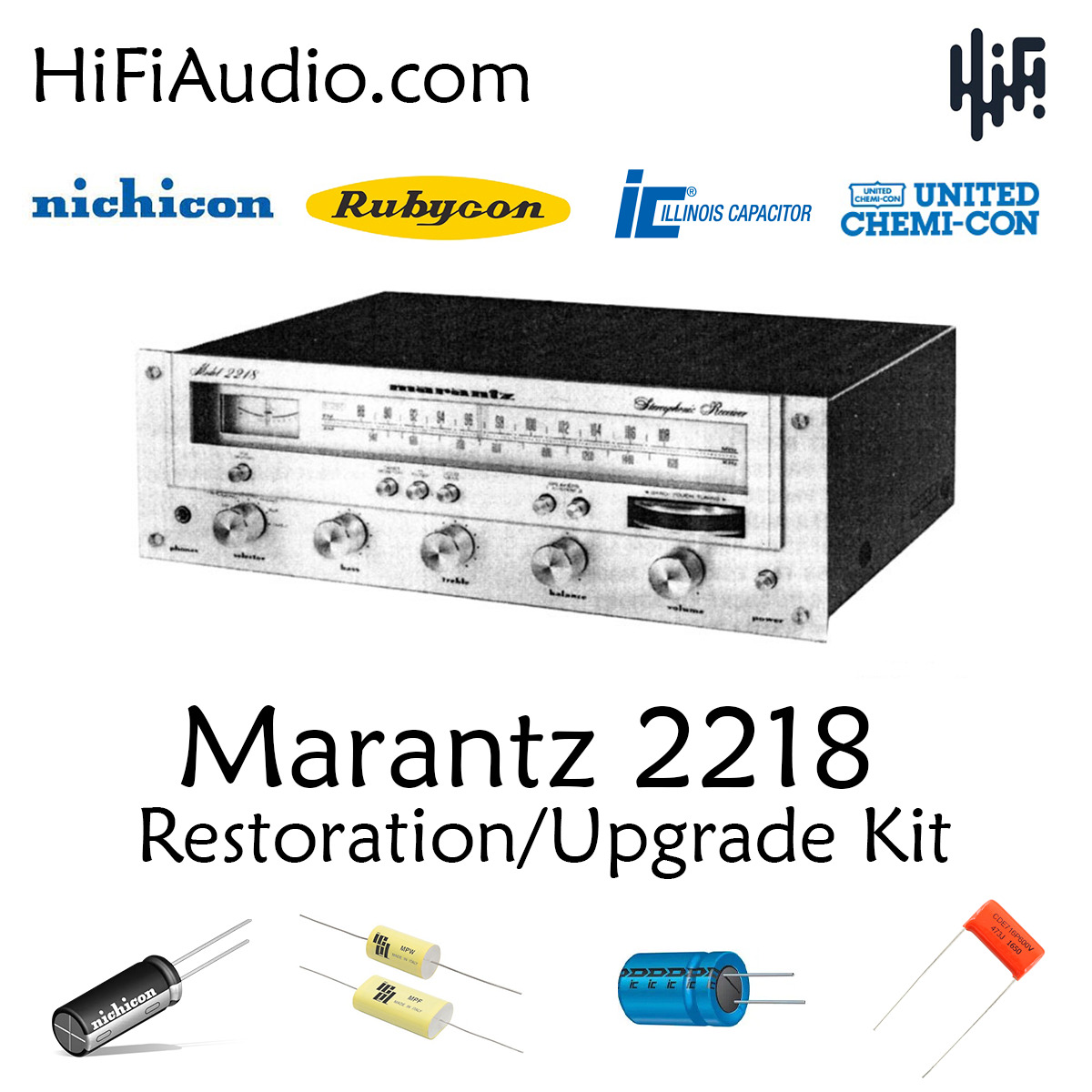 Marantz 2218 rebuild restoration recap service kit fix repair capacitor