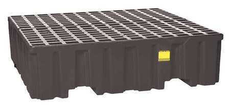 Eagle Mfg 1640B Drum Spill Containment Pallet, 132 Gal Spill Capacity, 4 Drum,