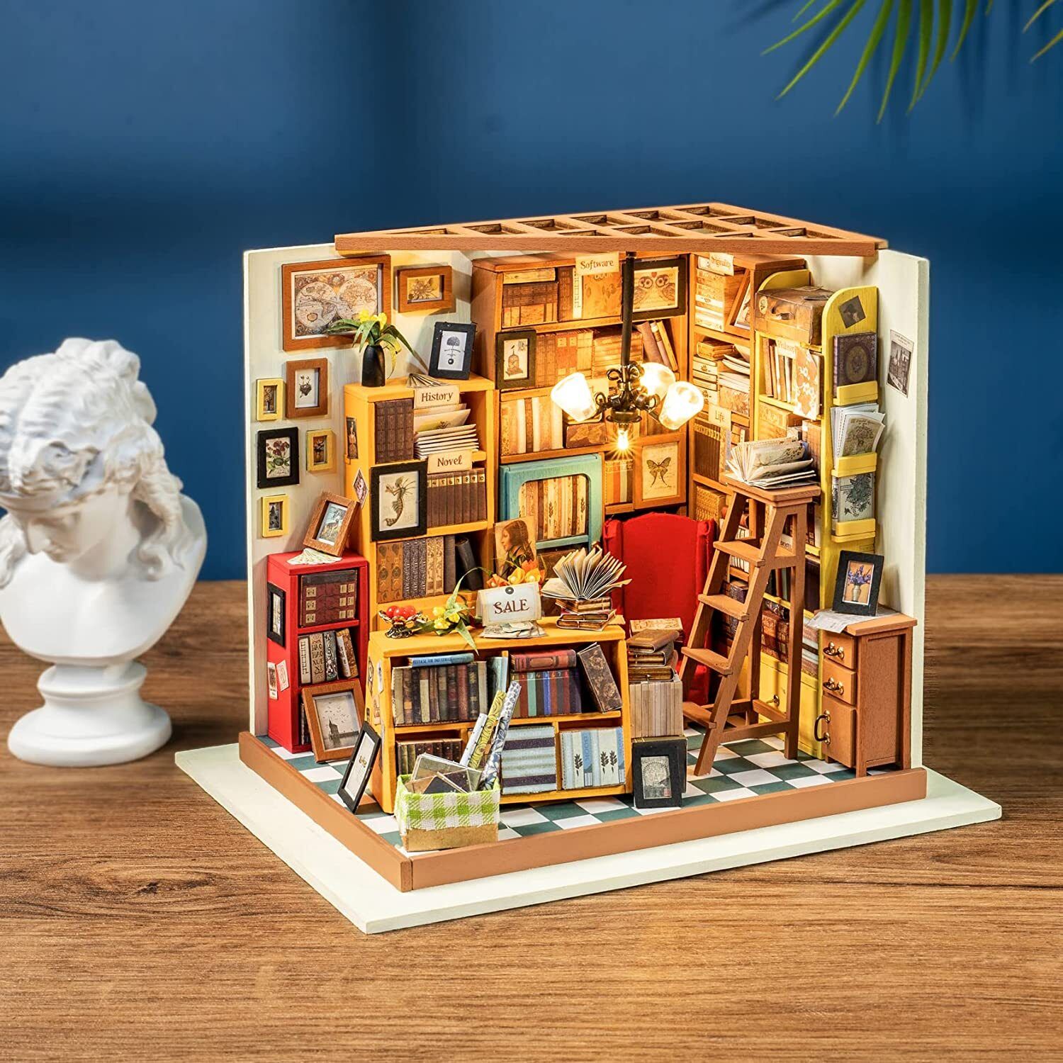 Rolife 1:24 DIY 3D Wooden Dollhouse Miniature Building Kit W/ LED Kids Teen Gift